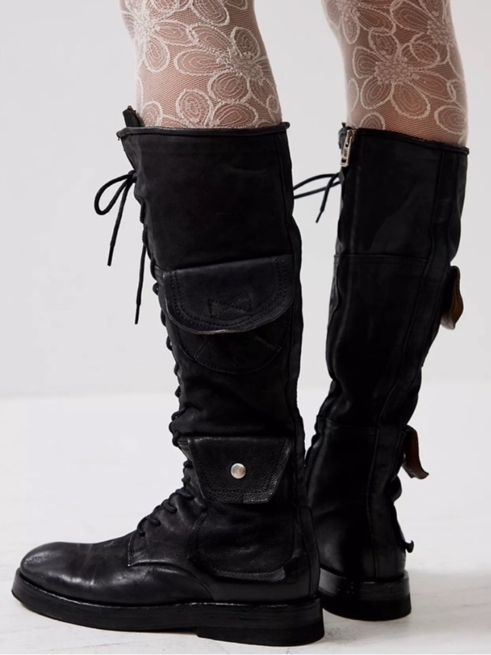 Free People x A.S.98 Elisa Tall Lace Up Boots/ size 36